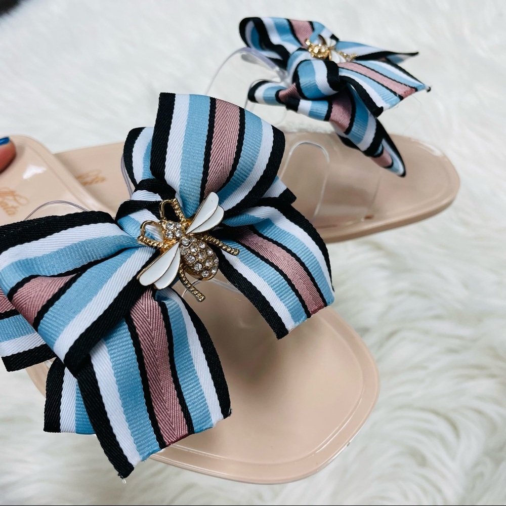 Nude jelly bee bow sandal - Picture 8 of 8
